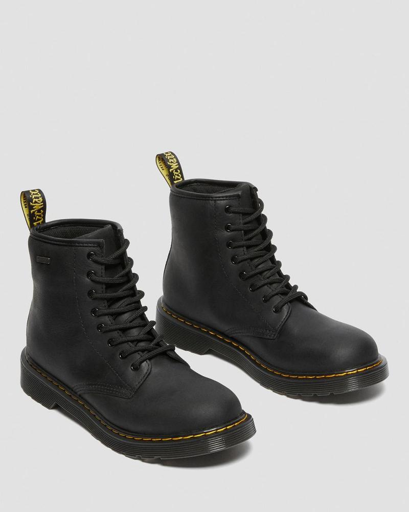 Dr Martens Youth 1460 Waterdichte Leren Vrijetijdslaarzen Kinderen Zwart | NL 156DFM